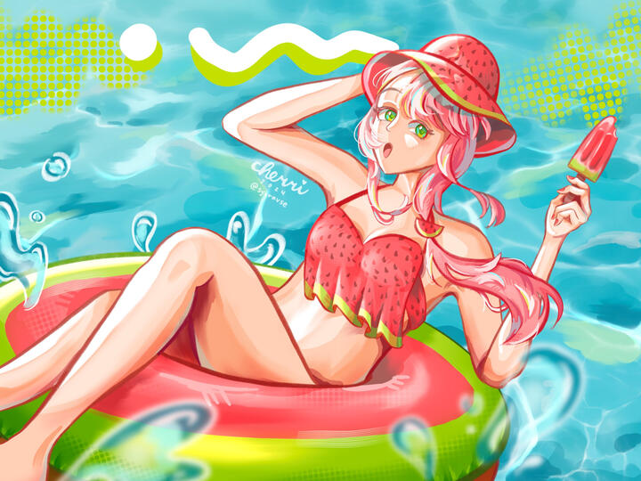 Full Body w/ Mid-Complexity Background - OC