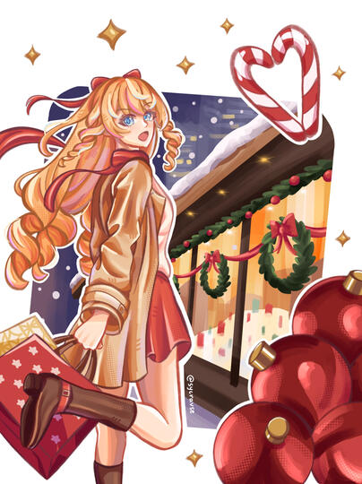 Full Body w/ Props - Genshin Navia Fan Art