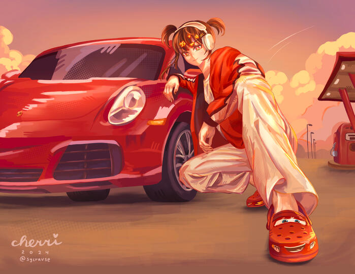 Full Body w/ Complex Background - OC